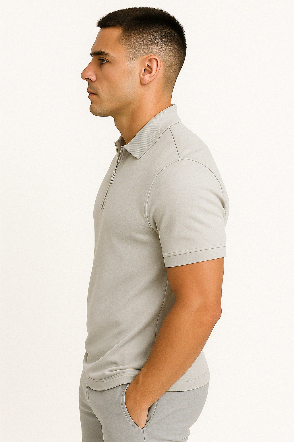 Lucente™ | Polo Shirt with Half Zip