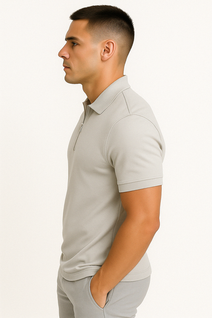 Lucente™ | Polo Shirt with Half Zip
