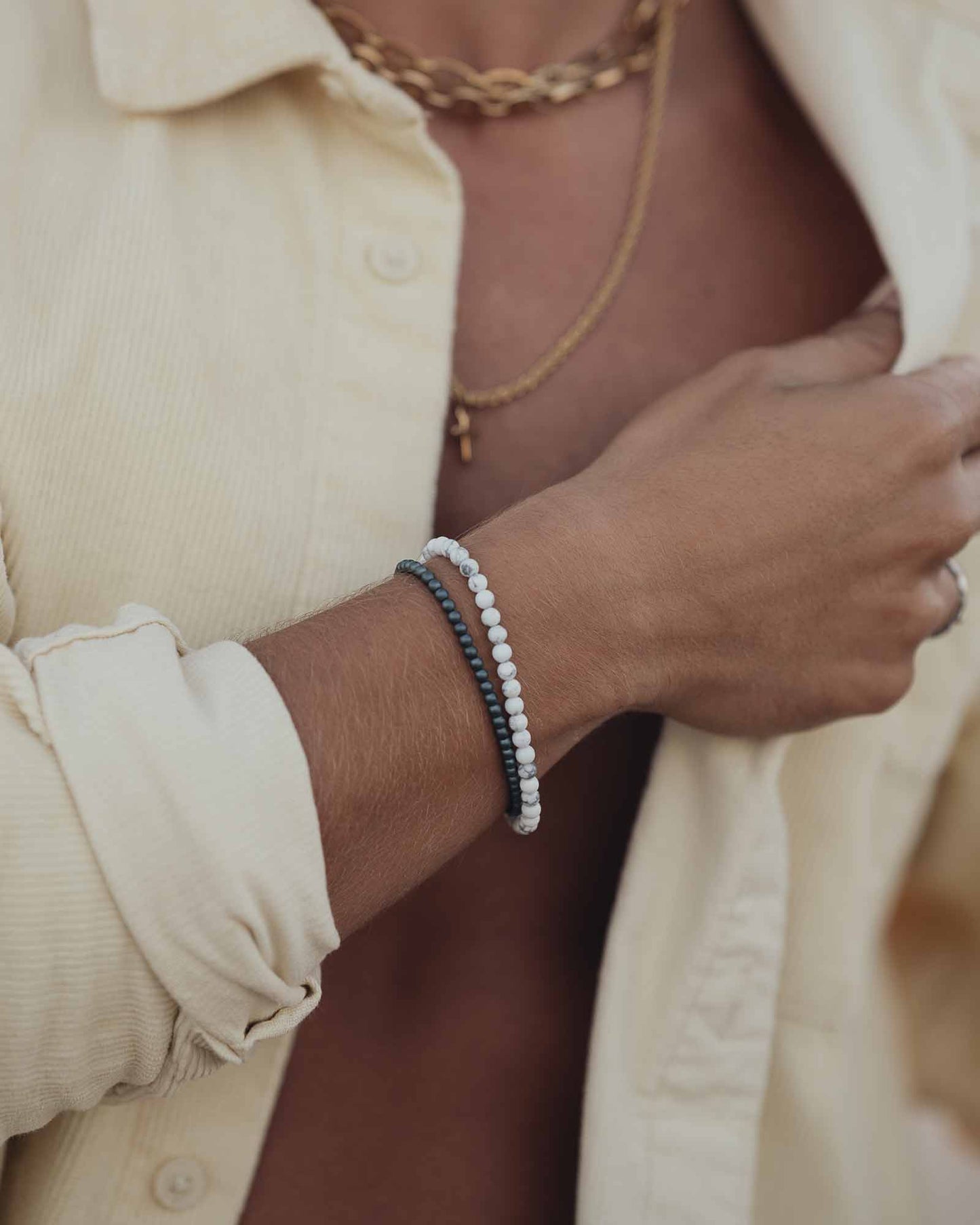 Howlite Bracelet 4mm