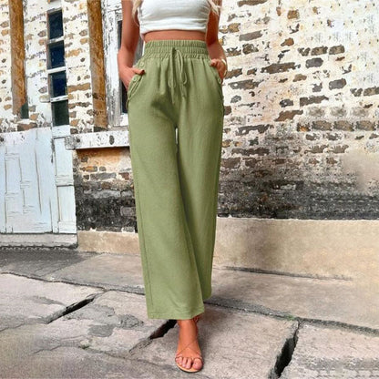 Casual Solid Colour Trousers