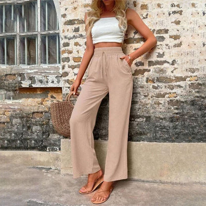 Casual Solid Colour Trousers