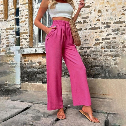 Casual Solid Colour Trousers