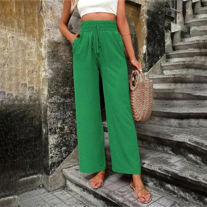 Casual Solid Colour Trousers