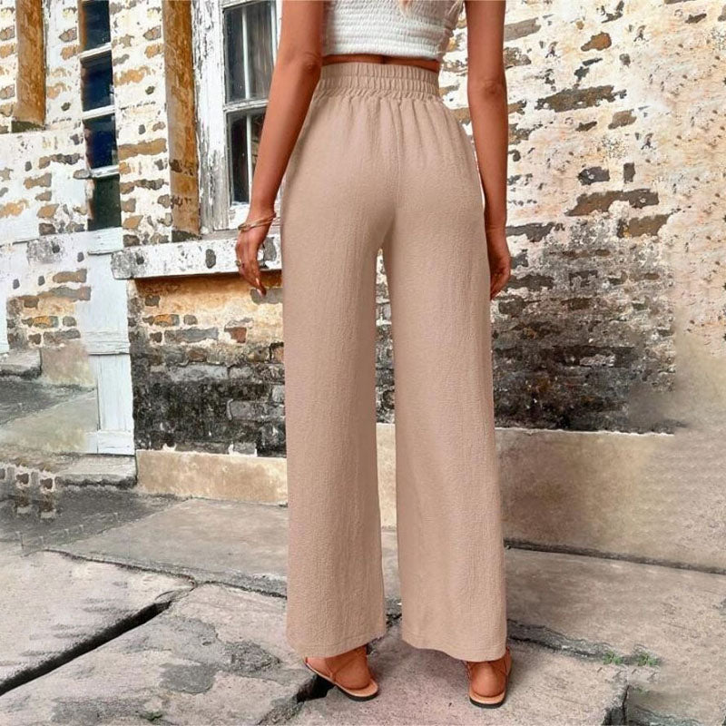 Casual Solid Colour Trousers