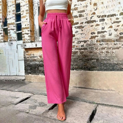 Casual Solid Colour Trousers