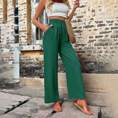 Casual Solid Colour Trousers