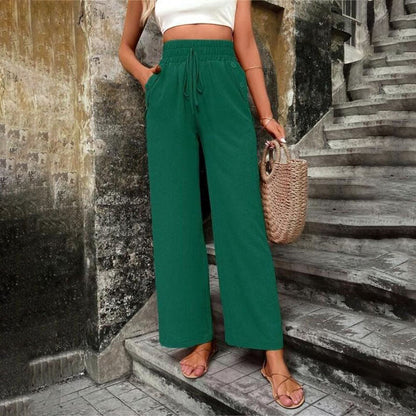 Casual Solid Colour Trousers