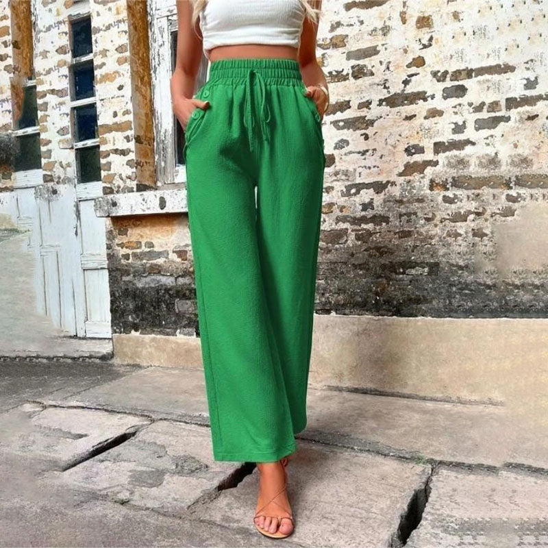 Casual Solid Colour Trousers