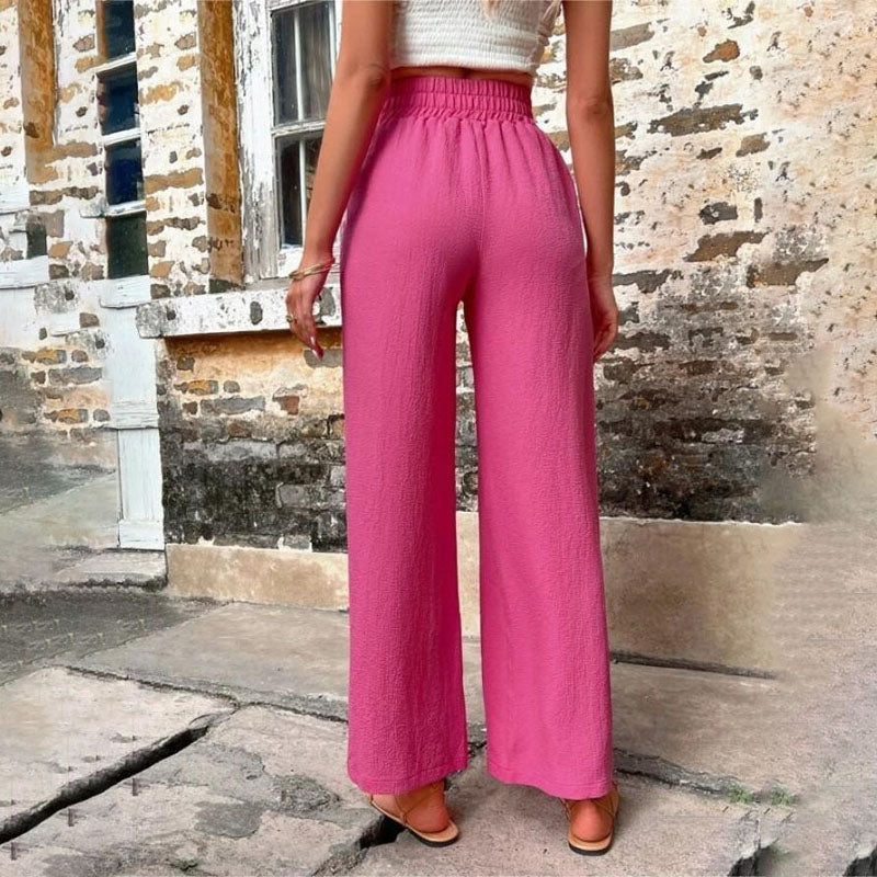 Casual Solid Colour Trousers