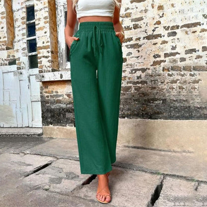Casual Solid Colour Trousers