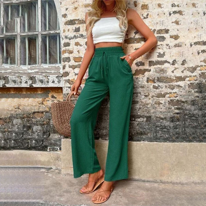 Casual Solid Colour Trousers