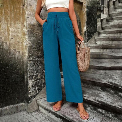 Casual Solid Colour Trousers