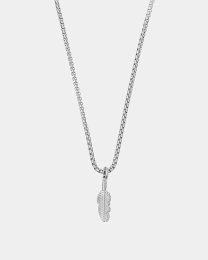 Plume Silver Necklace
