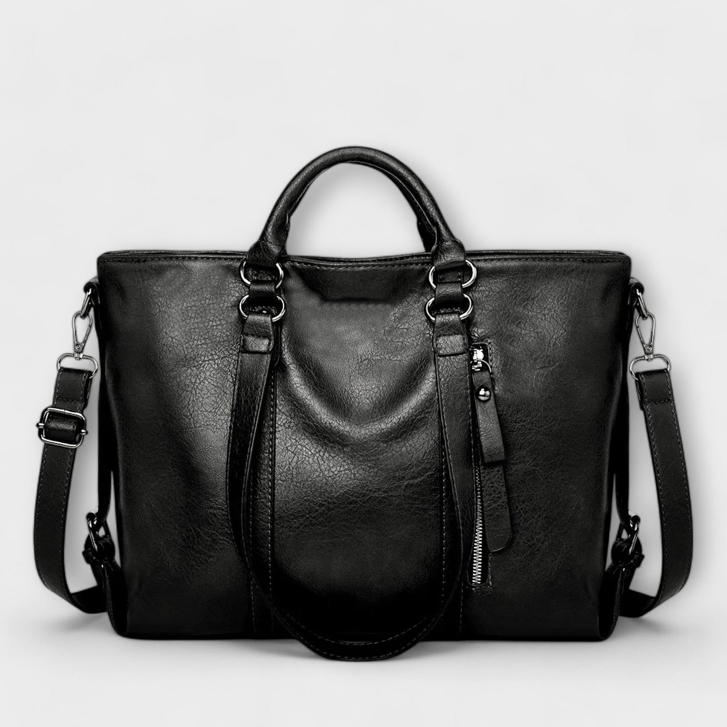 Aurellia Large Leather Bag - Elegant and Spacious for Everyday Use