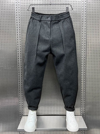 Roberto | Elegant Mélange Trousers