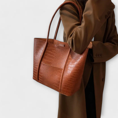 RL Vintage Shoulder Bag in Faux Leather - Elegant and Functional for Everyday Use