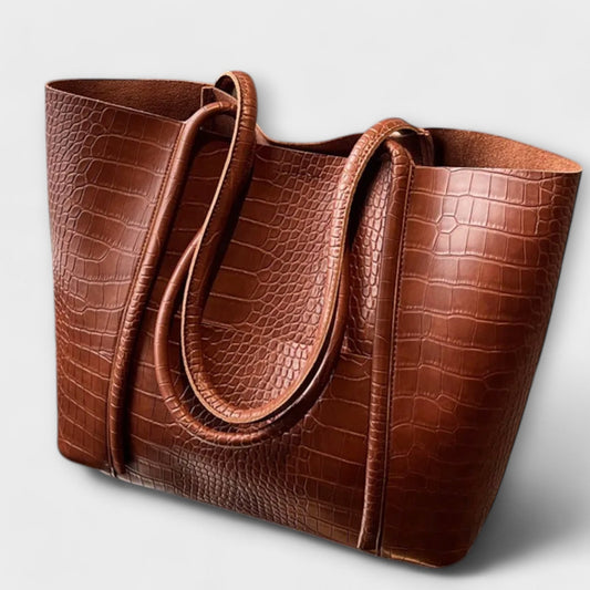 RL Vintage Shoulder Bag in Faux Leather - Elegant and Functional for Everyday Use