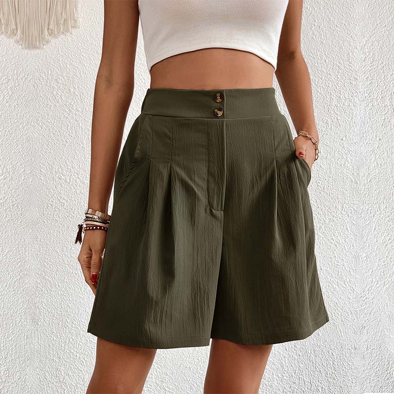 Monochromatic Casual Shorts