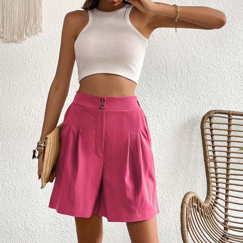 Monochromatic Casual Shorts