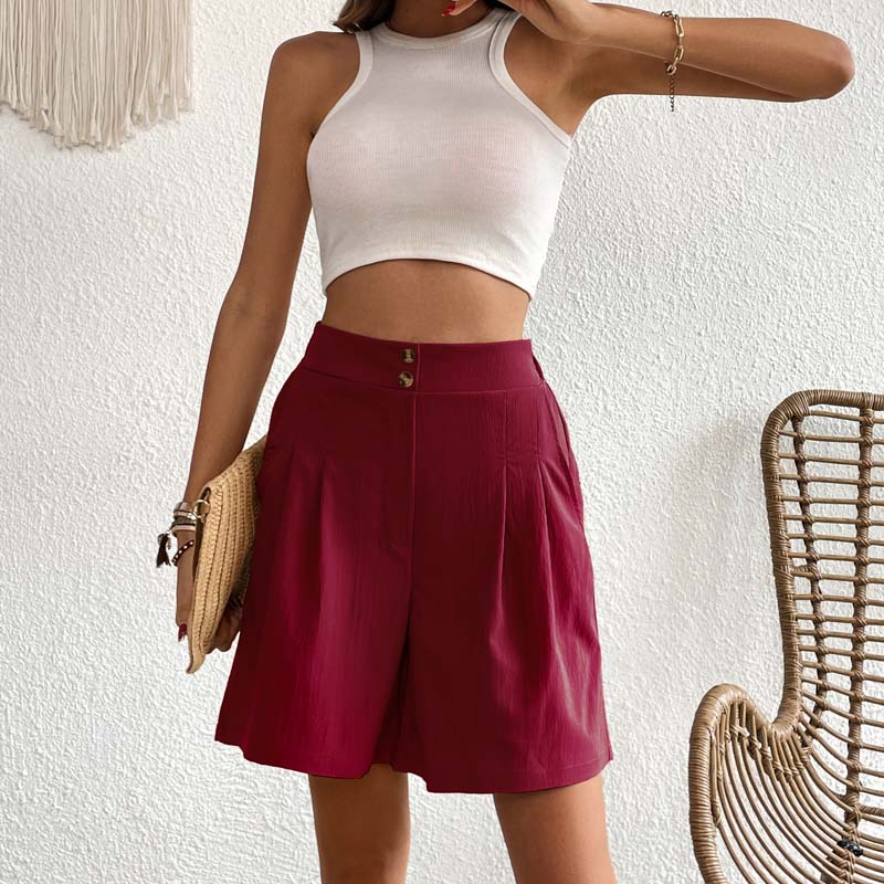 Monochromatic Casual Shorts