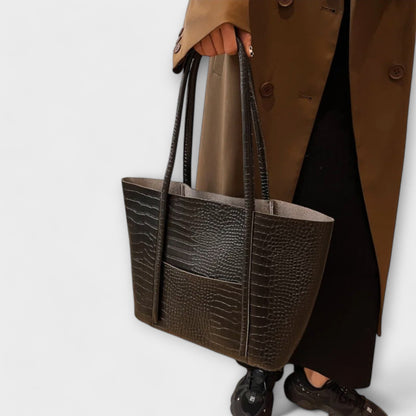 RL Vintage Shoulder Bag in Faux Leather - Elegant and Functional for Everyday Use