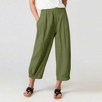 High-Waisted Harem Trousers