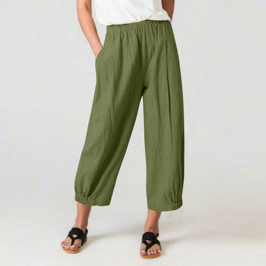 High-Waisted Harem Trousers