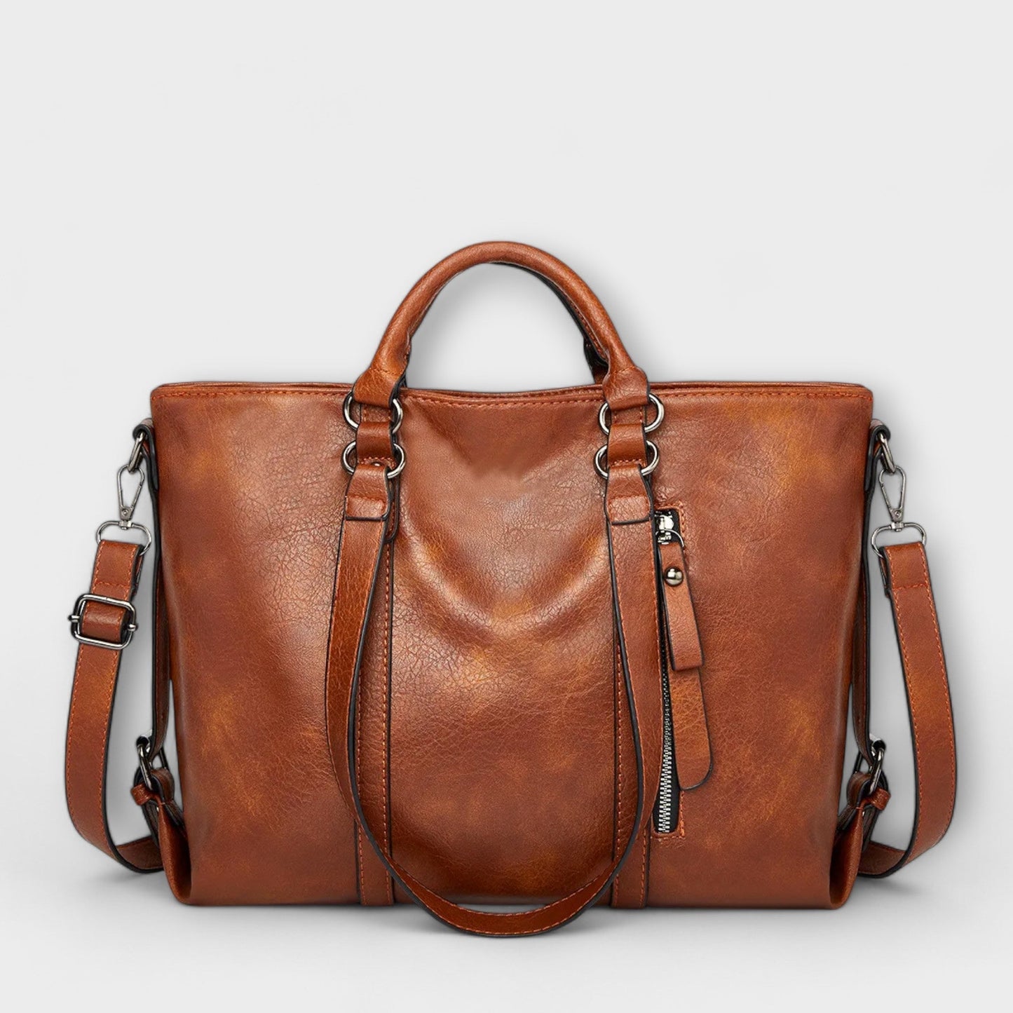 Aurellia Large Leather Bag - Elegant and Spacious for Everyday Use