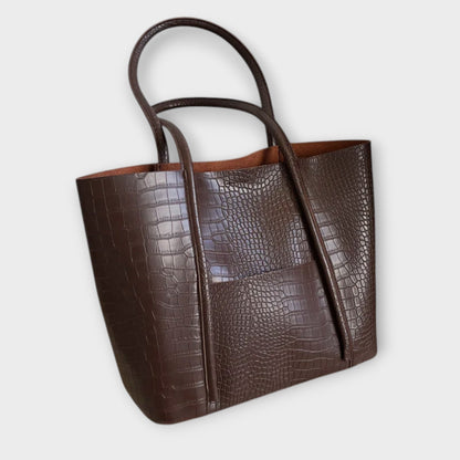 RL Vintage Shoulder Bag in Faux Leather - Elegant and Functional for Everyday Use
