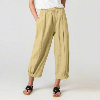 High-Waisted Harem Trousers