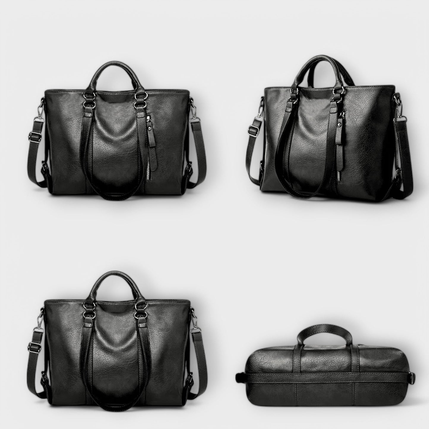 Aurellia Large Leather Bag - Elegant and Spacious for Everyday Use