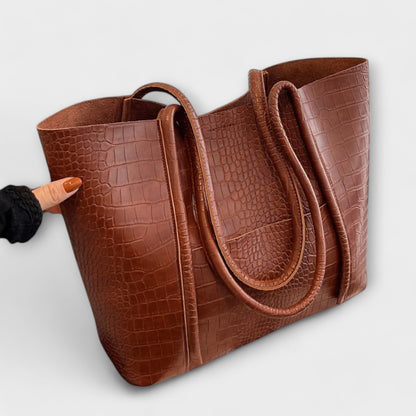 RL Vintage Shoulder Bag in Faux Leather - Elegant and Functional for Everyday Use