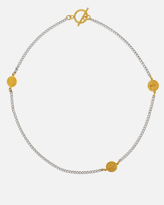 St. Benedict's Two Tone Necklace