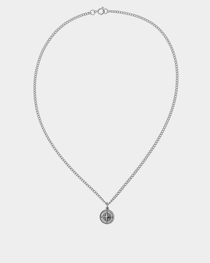 Wind Rose Silver Necklace