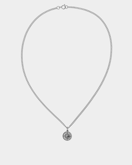 Wind Rose Silver Necklace