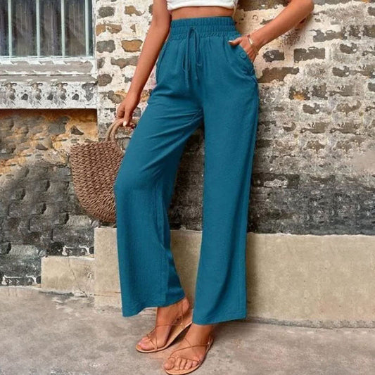 Casual Solid Colour Trousers
