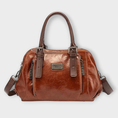 Aurellia Vintage Shoulder Bag - Adjustable Strap, Magnetic Closure, Multiple Colours