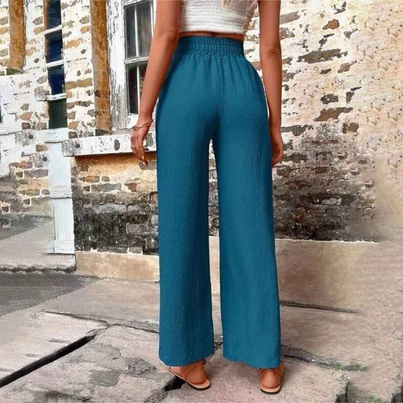 Casual Solid Colour Trousers