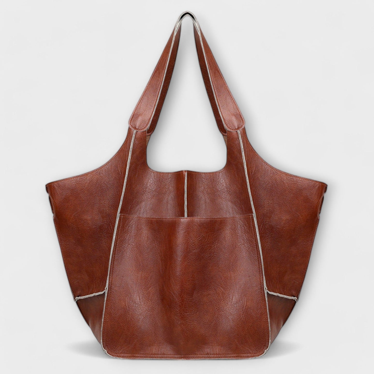 Aurellia Oversized Weekender Bag, PU Leather, Versatile Travel Tote