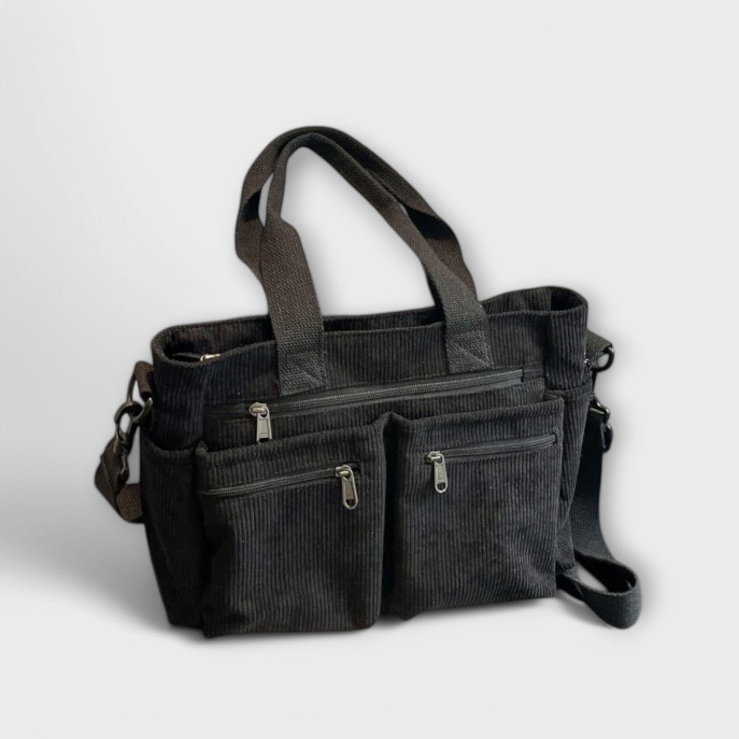 Aurellia Shoulder Bag - Lightweight, Water-Resistant Rope Material, Spacious Zippered Compartment, Ideal for Work or Travel