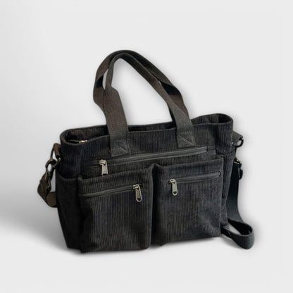 Aurellia Shoulder Bag - Lightweight, Water-Resistant Rope Material, Spacious Zippered Compartment, Ideal for Work or Travel