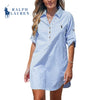 RL - Vestito Camicia Striato da Donna