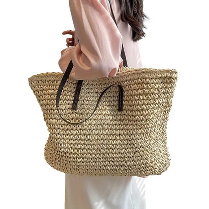 Aurellia Woven Straw Crossbody Bag with Durable Straps for Everyday Use
