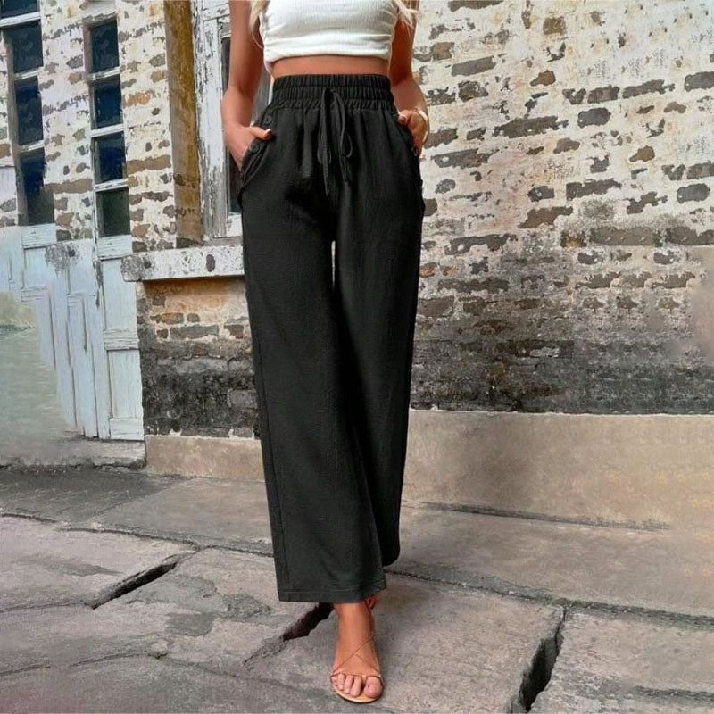 Casual Solid Colour Trousers
