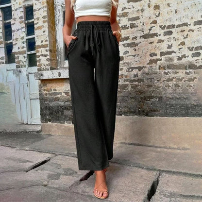 Casual Solid Colour Trousers