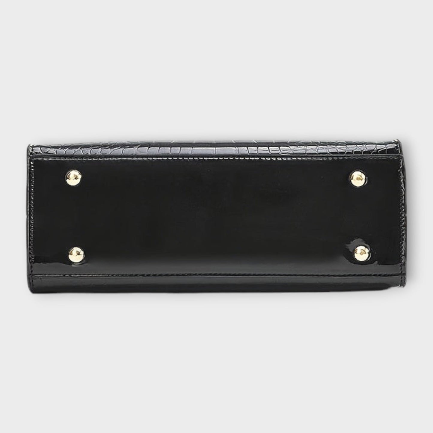 Aurellia - Glossy PU Handbag with Crocodile Pattern, Elegant and Spacious Design for Every Occasion