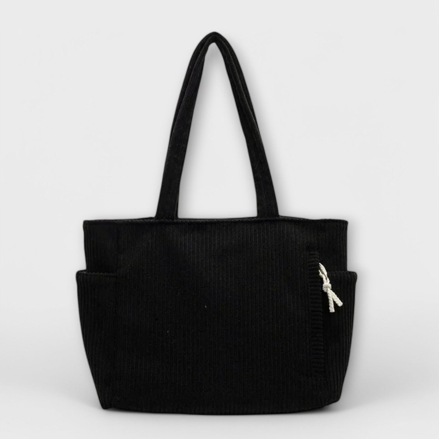 Aurellia Shoulder Bag - Spacious Cord Design with Pockets, 39x15x28 cm, Available in Multiple Colours