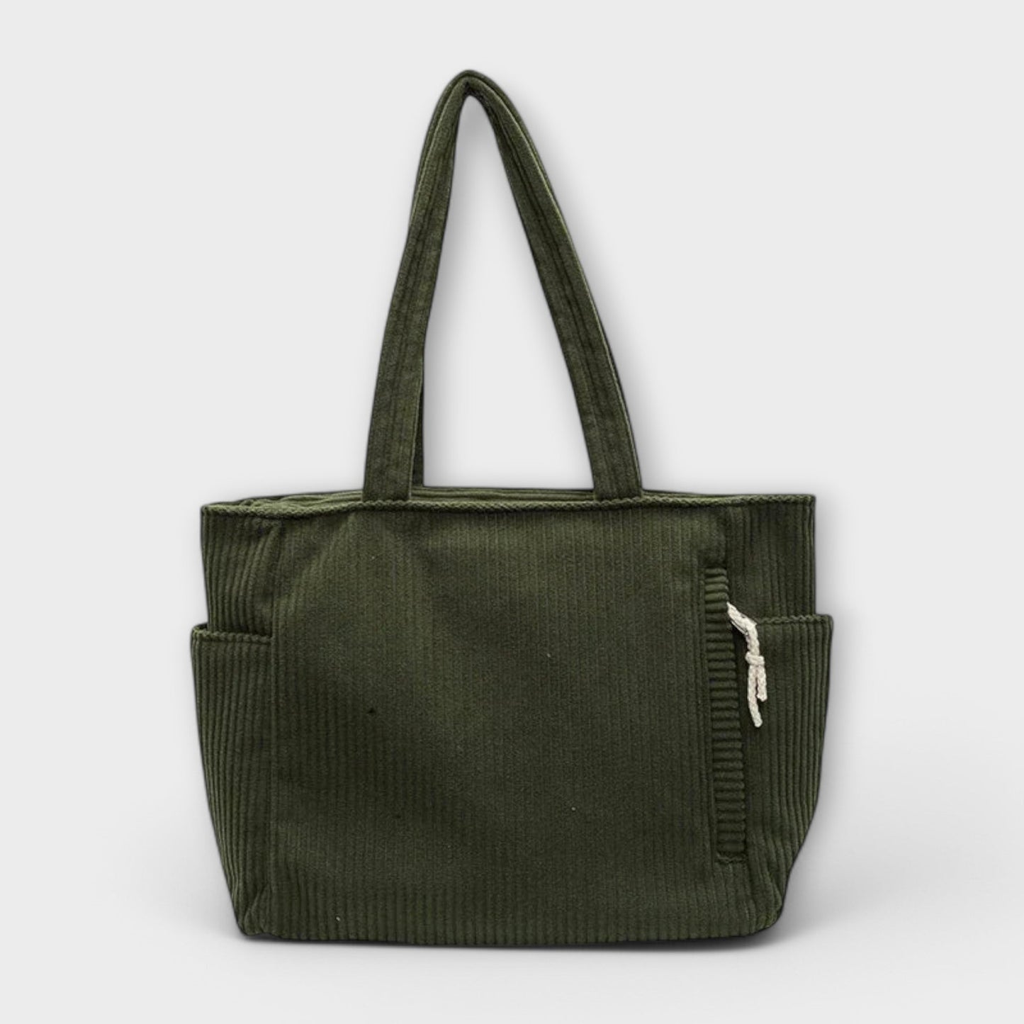 Aurellia Shoulder Bag - Spacious Cord Design with Pockets, 39x15x28 cm, Available in Multiple Colours