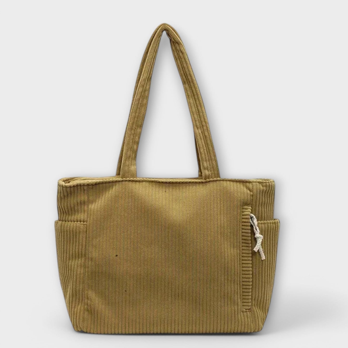 Aurellia Shoulder Bag - Spacious Cord Design with Pockets, 39x15x28 cm, Available in Multiple Colours