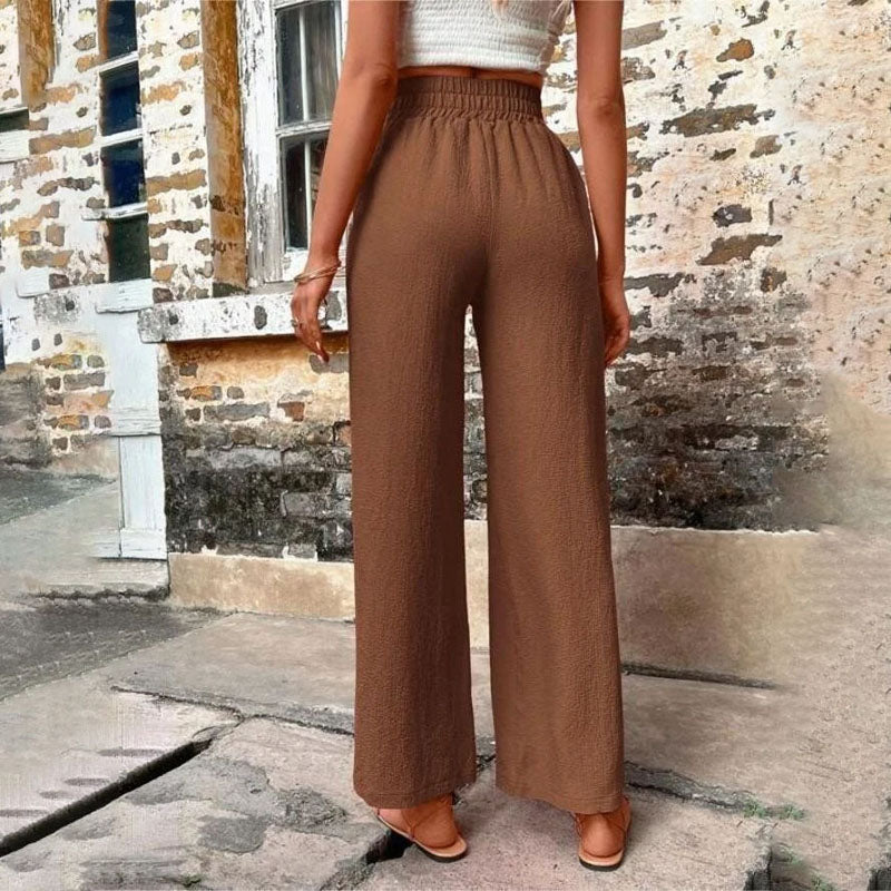 Casual Solid Colour Trousers